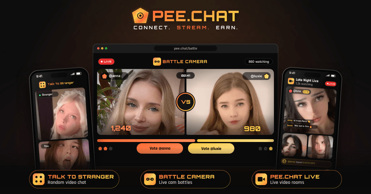 PEE.CHAT - Next Gen Live Streaming & Crypto Chat